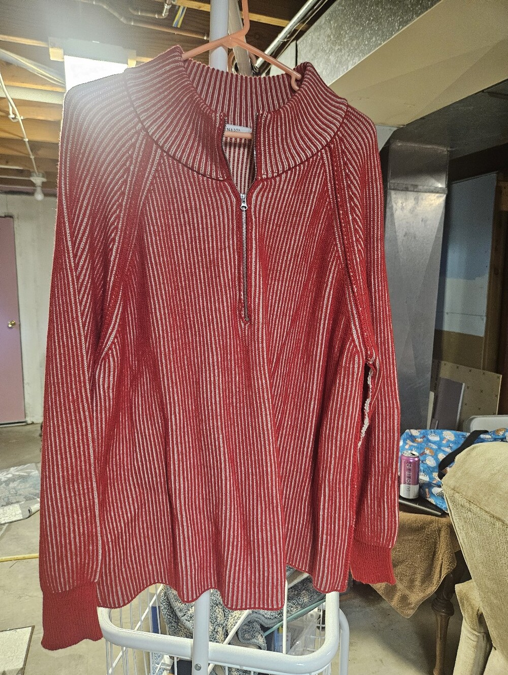 Womens Ribbed Sweater